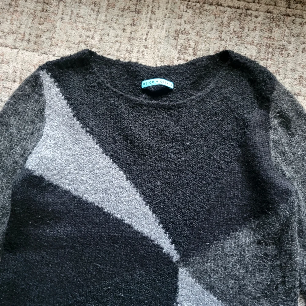 Alice +‎ Olivia Colorblock Pullover Sweater Size Small